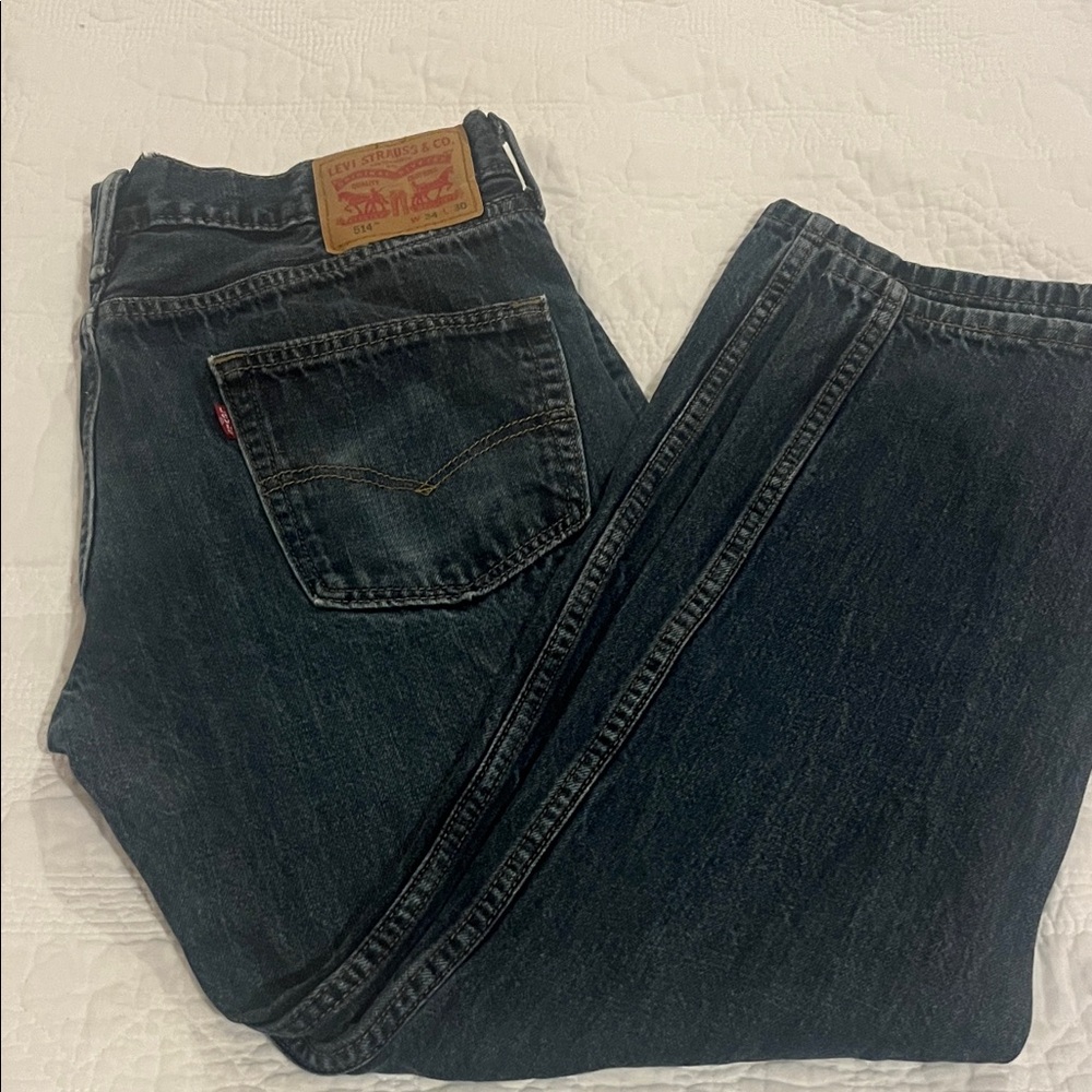 Levi's Men's Dark Blue Straight Jeans